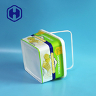 환경 친화적 인 IML 플라스틱 컨테이너 맞춤형 광장 2L 플라스틱 크래커 쿠키 포장 상자
