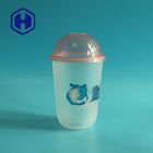 주스 찬 커피를 위한 IML PP 관례 인쇄 U 모양 우유 거품 차 플라스틱 컵