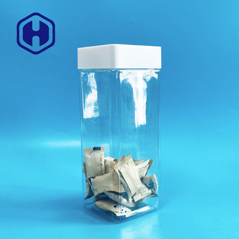 라이너 누출 내구성과 1140개 밀리람베르트 스퀘어 플라스틱 항아리 나사형 상부 스윗 바 식품 등급