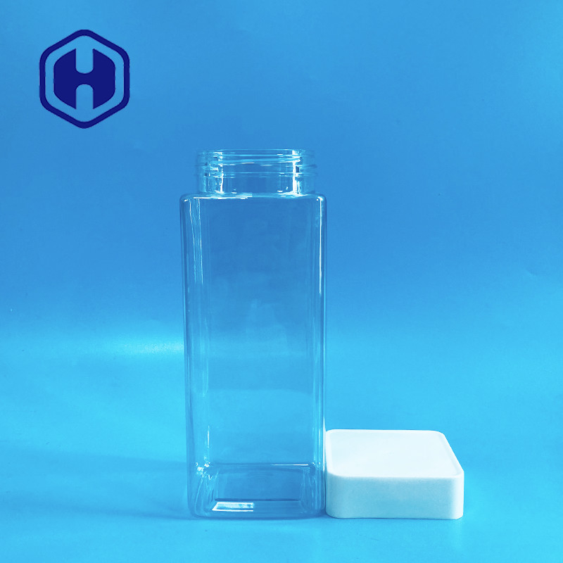 라이너 누출 내구성과 1140개 밀리람베르트 스퀘어 플라스틱 항아리 나사형 상부 스윗 바 식품 등급