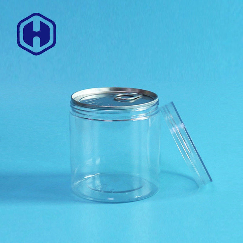 밀폐된 쉬운 개방 공허 플라스틱 애완 식품 캔 360 밀리람베르트 마른 열매 야채 라운드 스크루 Lid