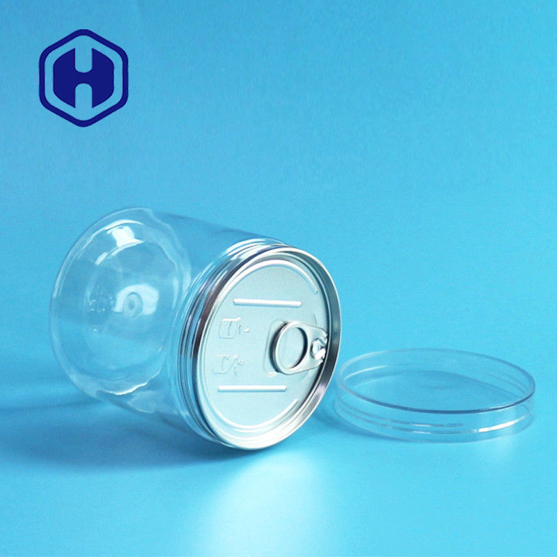 밀폐된 쉬운 개방 공허 플라스틱 애완 식품 캔 360 밀리람베르트 마른 열매 야채 라운드 스크루 Lid