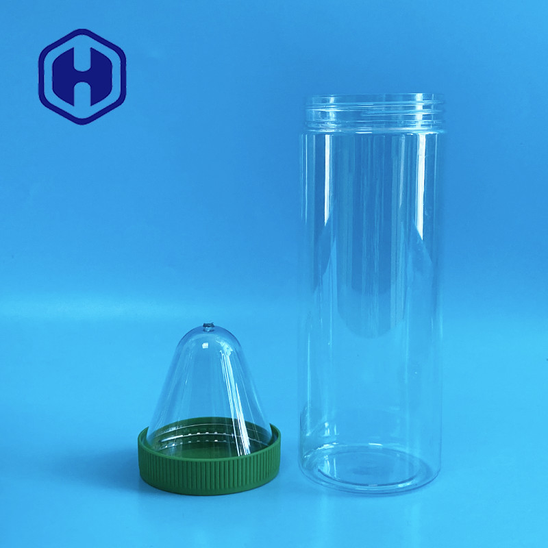 대용품 300ml 500ml PET 병 BPA 무료 넓은 열린 입 목 70mm 포자