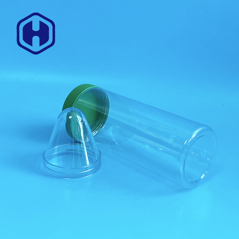 대용품 300ml 500ml PET 병 BPA 무료 넓은 열린 입 목 70mm 포자