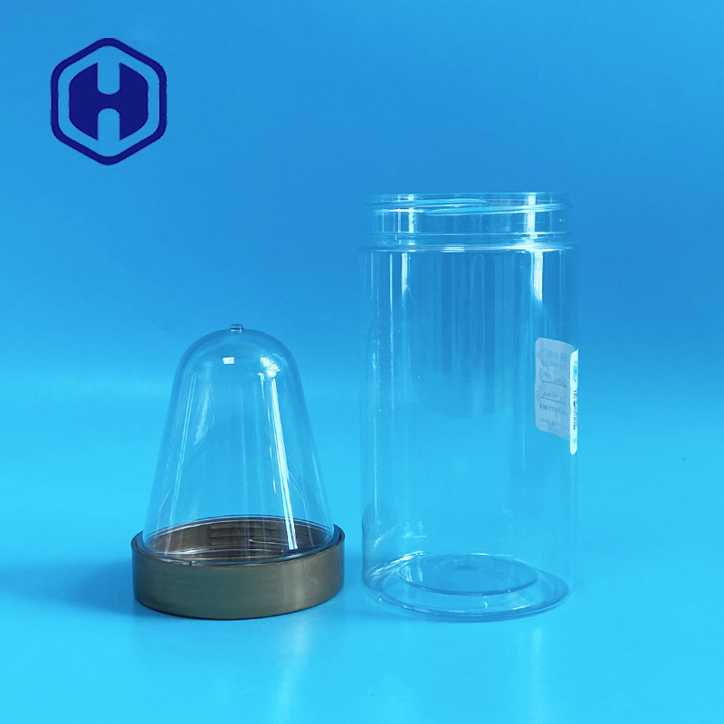 350ml 넓은 입 PET 잔 전형 목 72mm 40g 맞춤 크기의 나사 덮개