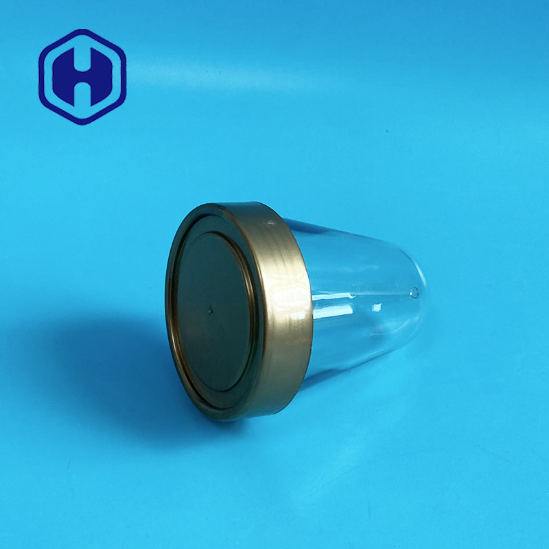 350ml 넓은 입 PET 잔 전형 목 72mm 40g 맞춤 크기의 나사 덮개