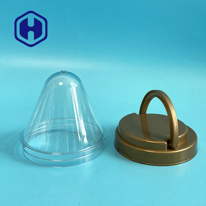 겹쳐질 수 있는 PET 병 전형 비스킷 건조 과일 과자 잔 목 87mm 넓은 오픈
