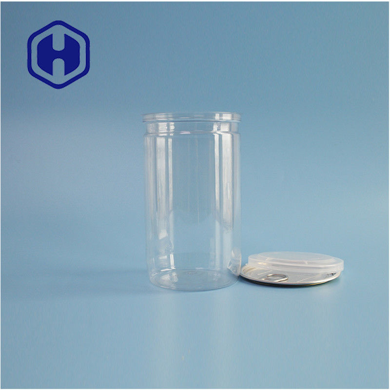 향신료 간식 간결 한 열기 307# 편리 한 식품 포장용 PET 실린더 캔