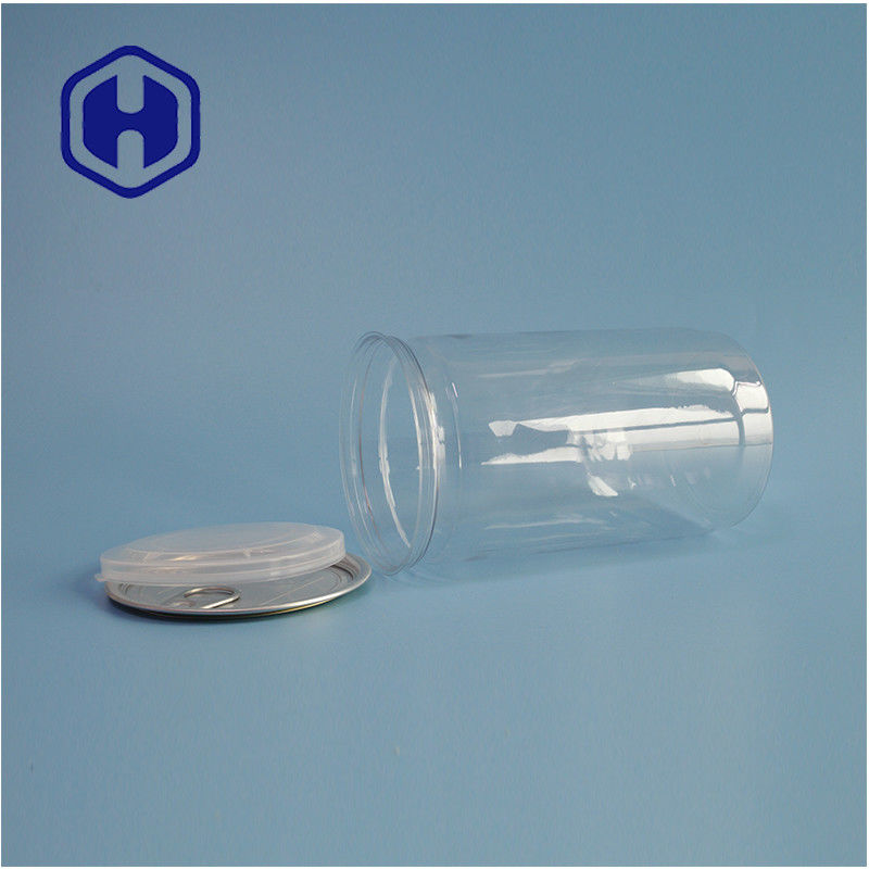 향신료 간식 간결 한 열기 307# 편리 한 식품 포장용 PET 실린더 캔