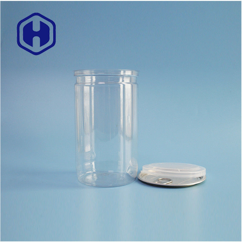 향신료 간식 간결 한 열기 307# 편리 한 식품 포장용 PET 실린더 캔