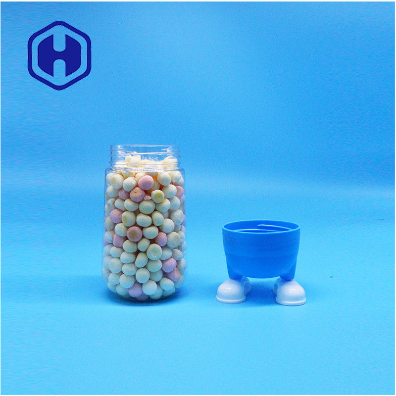 독특한 모양의 플라스틱 식품 등급 과자 설탕 쿠키 선물 맑은 병 멋진 나사 뚜??