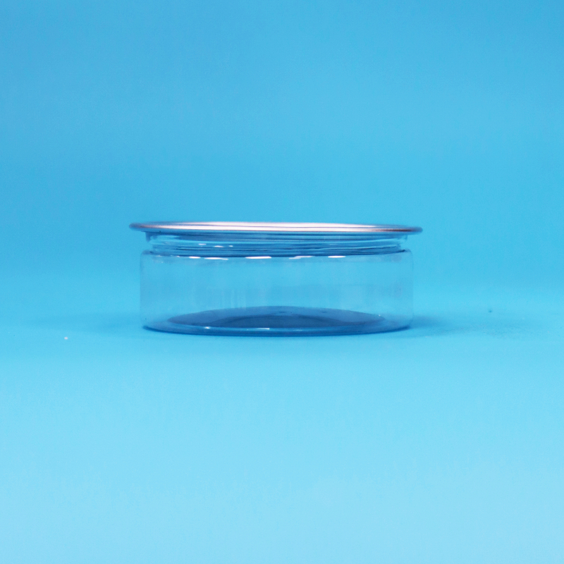 음식 사탕 쿠키 스낵 포장을 위한 틴 이지 오픈 엔드가 있는 둥근 플라스틱 PET 캔