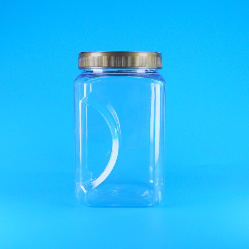 PET 사각형 모양 투명한 브라운 뚜?? 플라스틱 식품 등급 쿠키 바닷나무