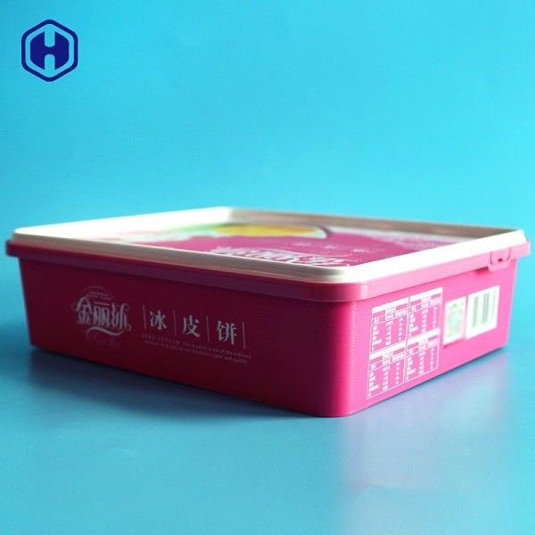 PP 플라스틱 IML 상자 L25.7 * W21.3 * H6.9 480g 케이크 건조한 과일 패킹
