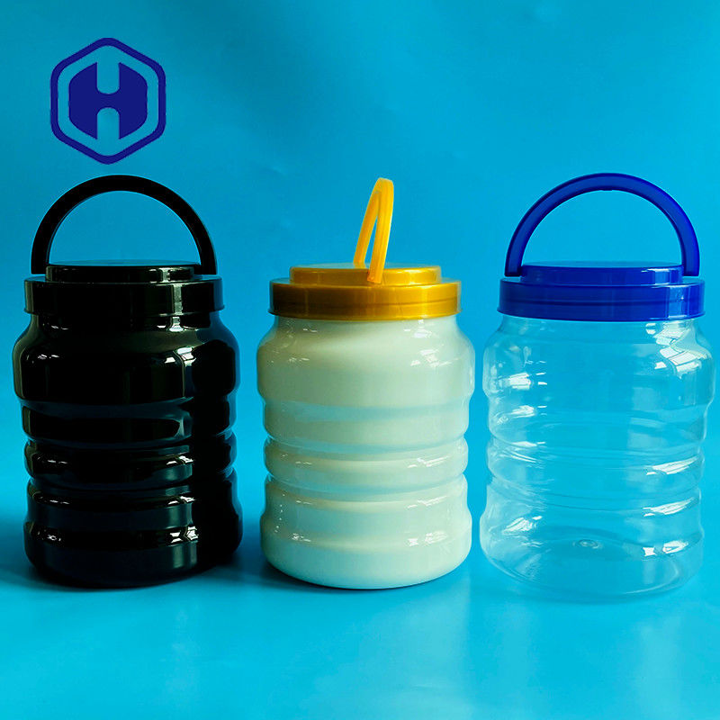 나사 견과 금속 작은 부속을 위한 관례 2450ml 나사 모자 손잡이 플라스틱 애완 동물 단지