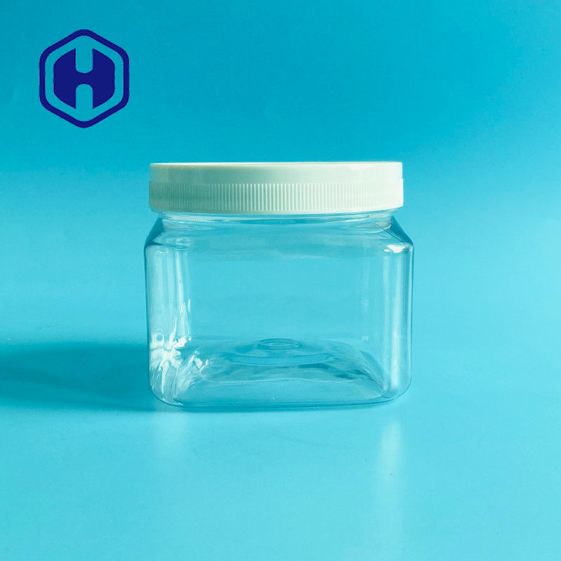 바디 스크럽 크림 베이비 파우더를 위한 500g 17.63oz 사각 화장용 플라스틱 단지