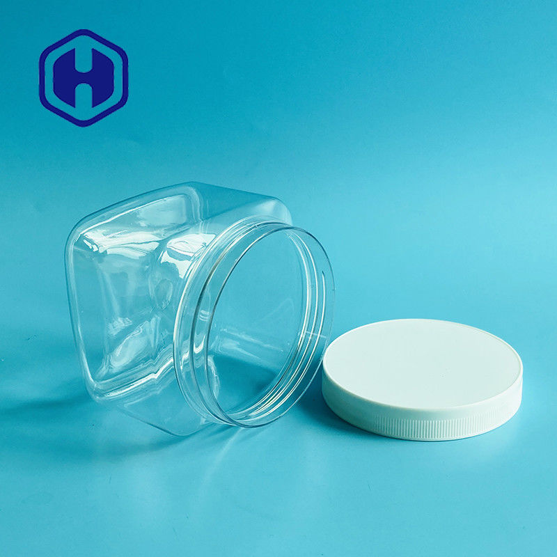 바디 스크럽 크림 베이비 파우더를 위한 500g 17.63oz 사각 화장용 플라스틱 단지