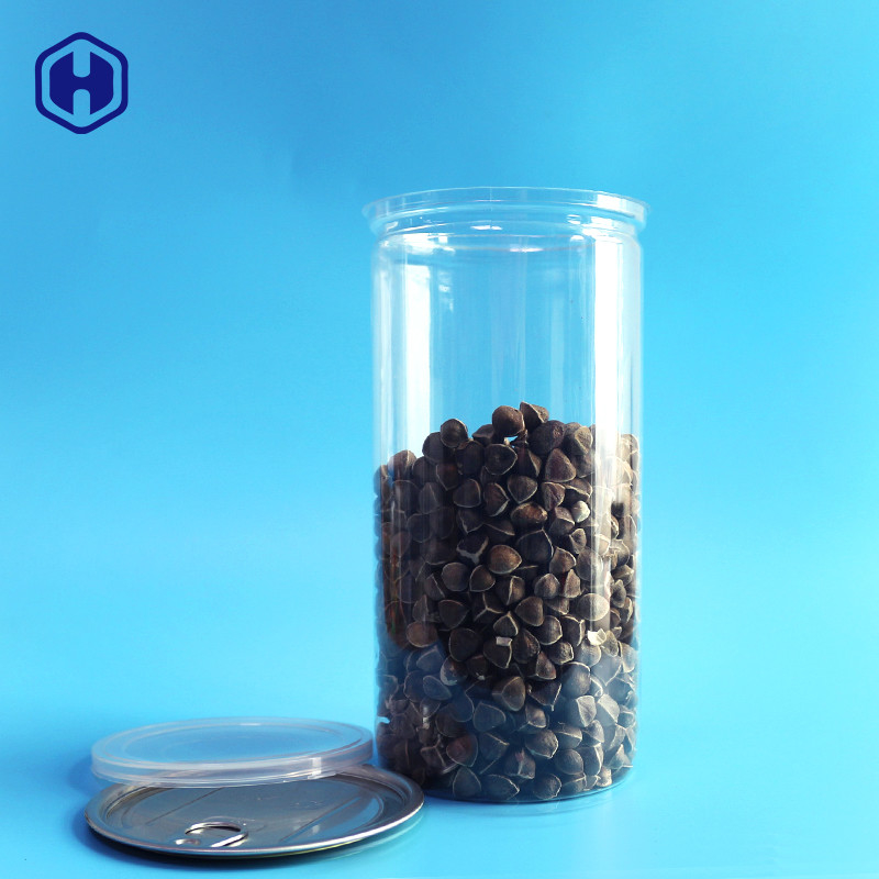 알루미늄 마개 투명 플라스틱 캔 장기간 높은 1380 밀리람베르트 401# 팝콘 패키징