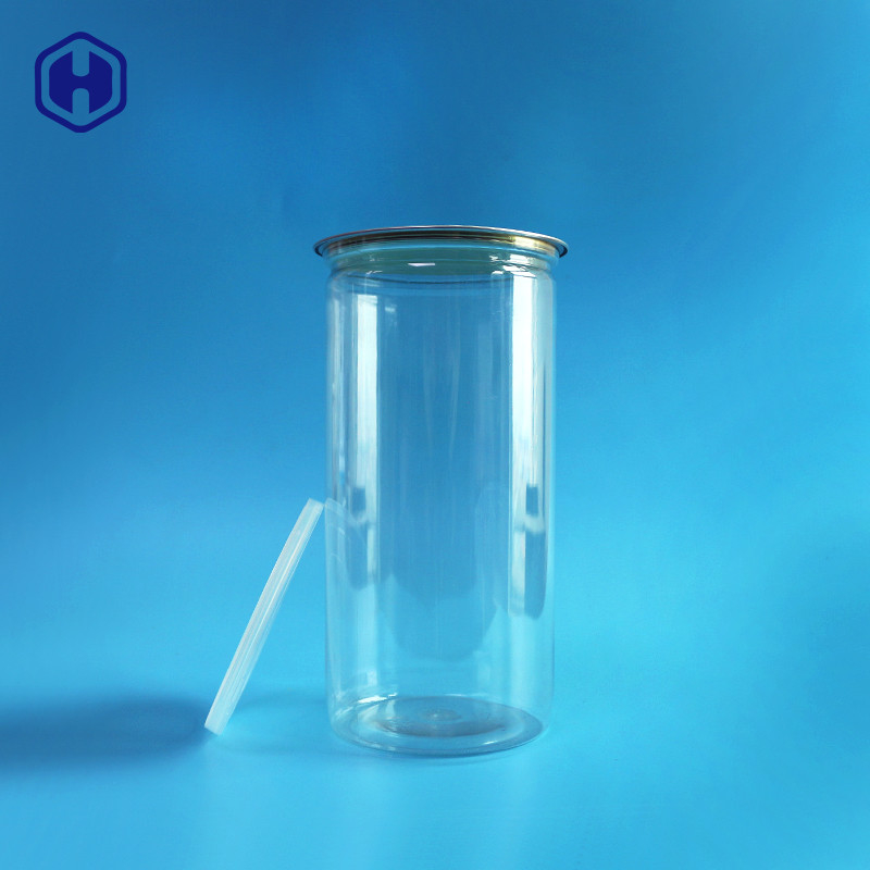 알루미늄 마개 투명 플라스틱 캔 장기간 높은 1380 밀리람베르트 401# 팝콘 패키징