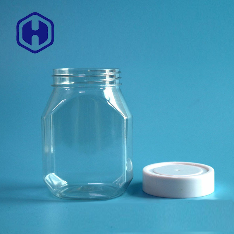 무해한 390 밀리람베르트 13 온스 플라스틱 땅콩 버터 병 투명색