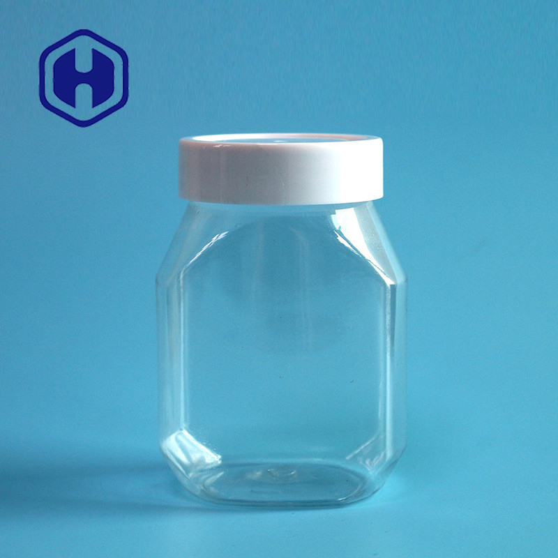 무해한 390 밀리람베르트 13 온스 플라스틱 땅콩 버터 병 투명색