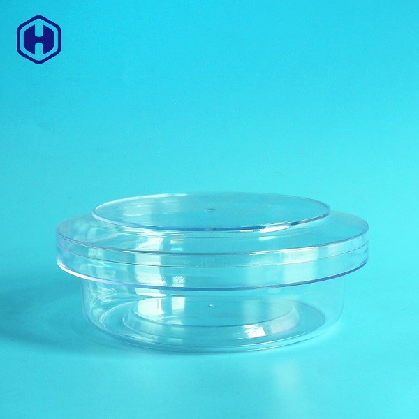 투명한 누출 증거 플라스틱 단지 넓은 입 둥근 플라스틱 양철통