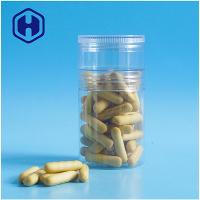 비어 있는 240 밀리람베르트 PET 플라스틱 항아리 H92mm 2 층 스크루 Lid 붙여넣기 잼 바 비스킷