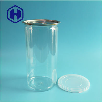 1400ml 큰 팝콘 견과류 투명 플라스틱 투명 PET 캔
