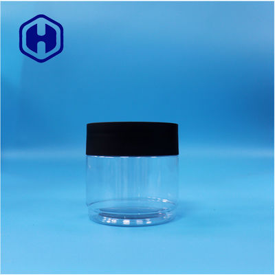 둥근 식품 등급 맑은 PET 플라스틱 과자 쿠키 건조 블루베리 잔 검은 모자