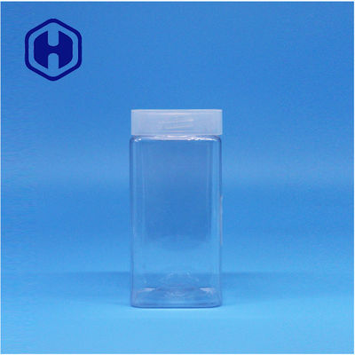 투명한 정사각형 땅콩 버터 블루베리 자임 카카오 페이스트 PET 병 스크루 톱 뚜??