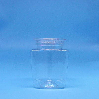 식품 품질 쿠키 식품 과자 삼각형 모양 PET 플라스틱 투명한 항아리 맑은 뚜??