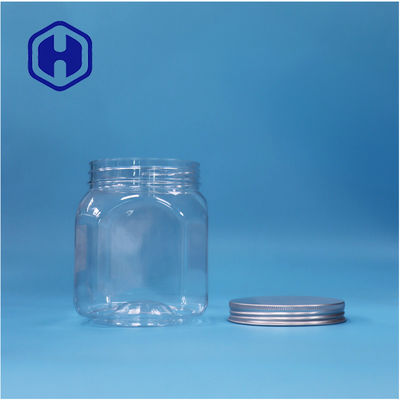 다각형 모양의 선명한 플라스틱 쿠키 록 과자 견과류 설탕 잔 알루미늄 상단 뚜??