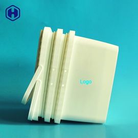 백색 IML 통 인쇄 주문 로고 두 배는 빈 음식 콘테이너를 취급합니다