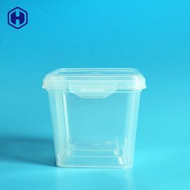 재사용할 수 있는 플라스틱 컨테이너 530ML을 패키징하는 쉬운 잠금장치 스퀘어 음식