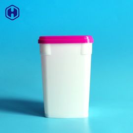 플라스틱 용기 690ML PP 커버캡 플라스틱 쿠키 박스를 패키징하는 하얀 음식