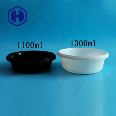 37oz 44oz 51oz 둥근 플라스틱 식품 저장 용기 쌓을 수 있는 유출 방지