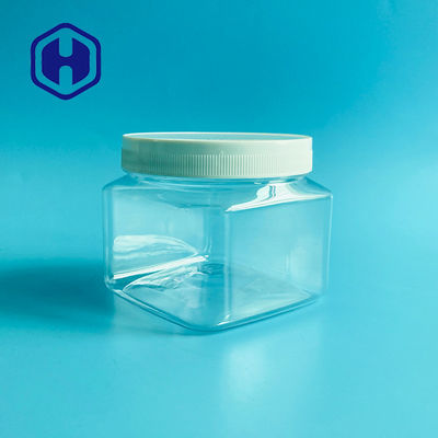 바디 스크럽 크림 베이비 파우더를 위한 500g 17.63oz 사각 화장용 플라스틱 단지