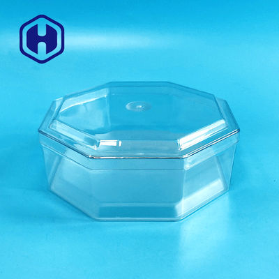 팔각형 맞춤형 너트 고기 큐빌로스 15oz 투명 PET 상자