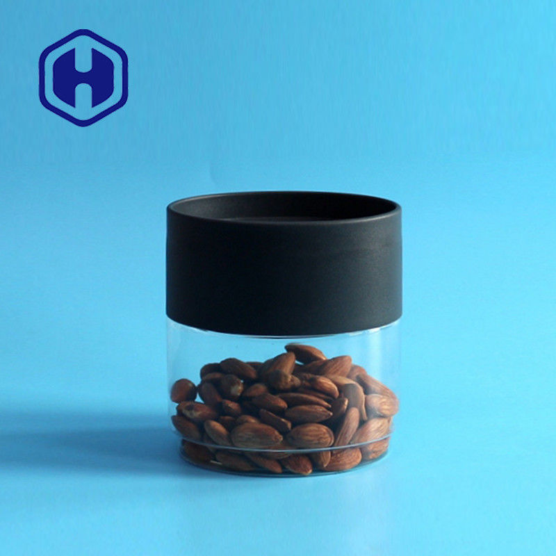 맞춘 플라스틱 포장 병 13 온스 평평한 타원형 틴 캔 마른 열매  PET 저장 용기