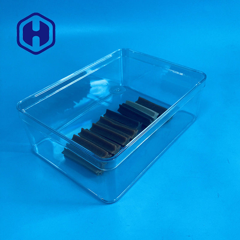 1180ml 일회용 PET 포장 상자 큰 크기 직사각형 플라스틱 식품 초콜릿 포장 상자