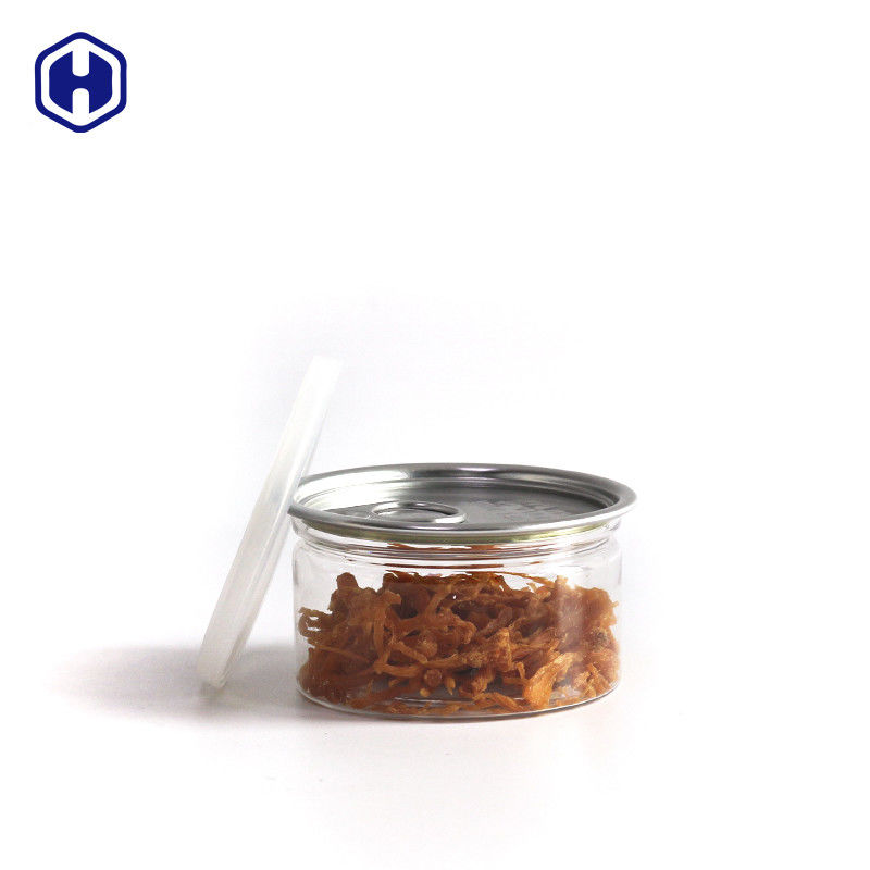 공기 밀착성 누출 방지 투명 애완 동물 쉬운 열 캔 플라스틱 / 애완 동물 쉬운 열 캔 소스를 위해