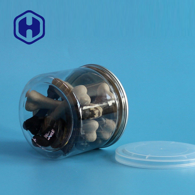 가뭄 음식 소스와 향신료를 위해 쉬운 개방 끝으로 투명한 PET 플라스틱 캔