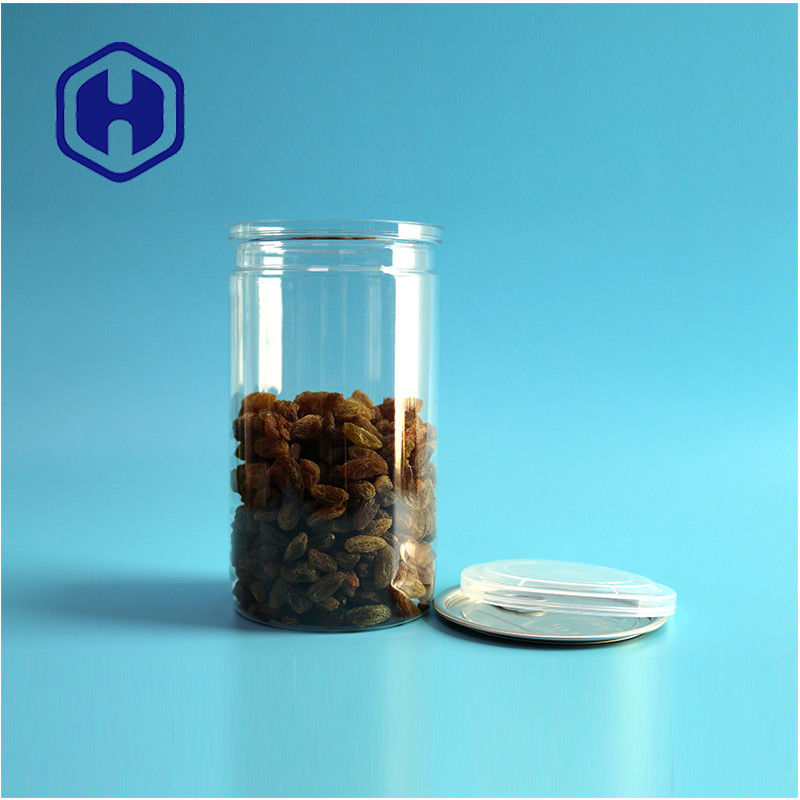 500ml 맞춤형 디자인 간식 식품 제품 재사용 PET 플라스틱 캔 식품 포장용