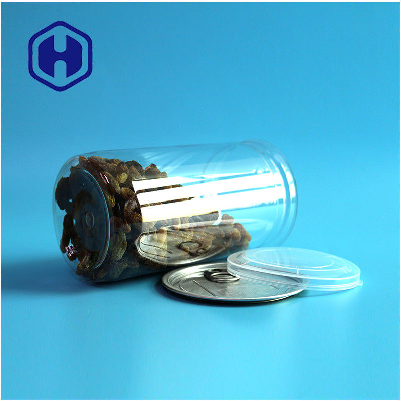 500ml 맞춤형 디자인 간식 식품 제품 재사용 PET 플라스틱 캔 식품 포장용