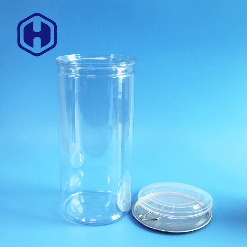 1380ml 팝콘 콩 맑은 PET 캔 넓은 입으로 손쉽게 채우고 분배 할 수 있습니다