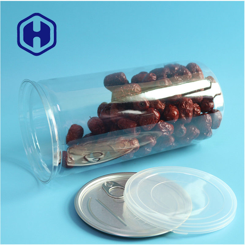 1400ml 큰 팝콘 견과류 투명 플라스틱 투명 PET 캔