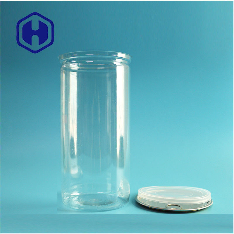 1400ml 큰 팝콘 견과류 투명 플라스틱 투명 PET 캔