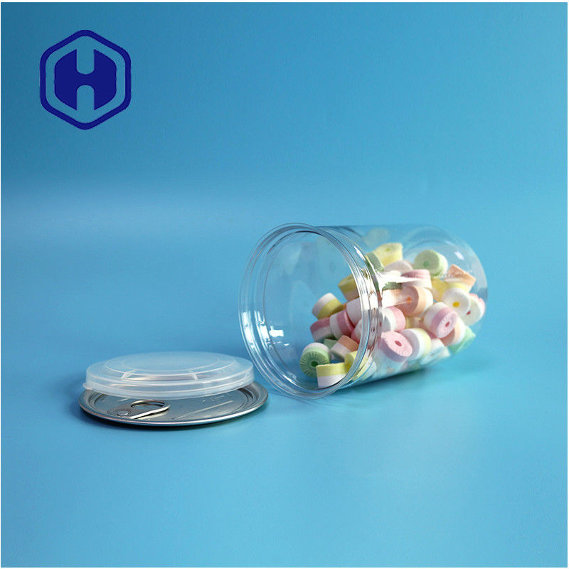 500ml 17oz 슈퍼마켓 포장 투명한 PET 플라스틱 캔