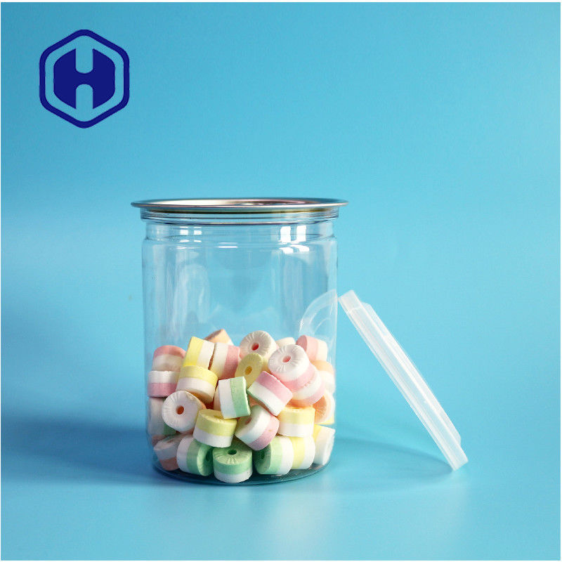 500ml 17oz 슈퍼마켓 포장 투명한 PET 플라스틱 캔