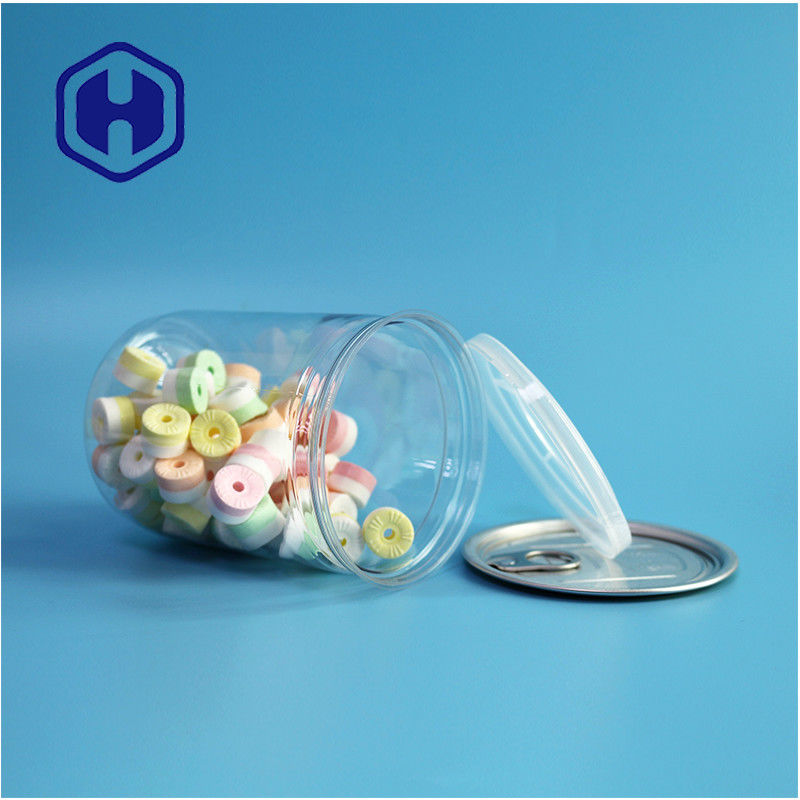 500ml 17oz 슈퍼마켓 포장 투명한 PET 플라스틱 캔